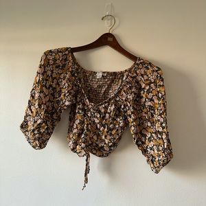 American Eagle matching set with floral pattern